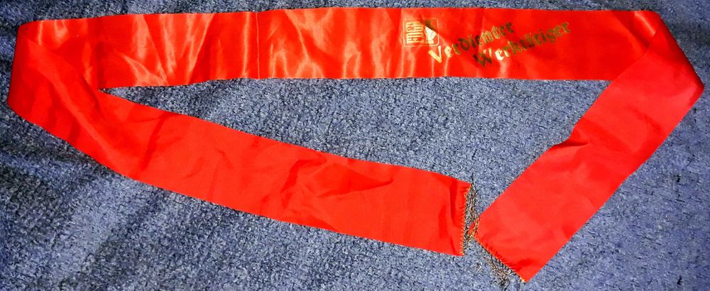 лента на почетен работник FDGB. ГДР