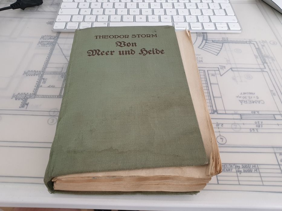 Carte veche 1944 in limba Germana Von Meer und Heide - Theodor Storm