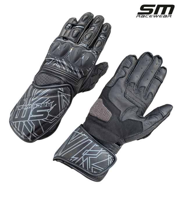 Manusi moto piele naturala SM Racewear Akira S, M, L, XL, 2XL Noi!