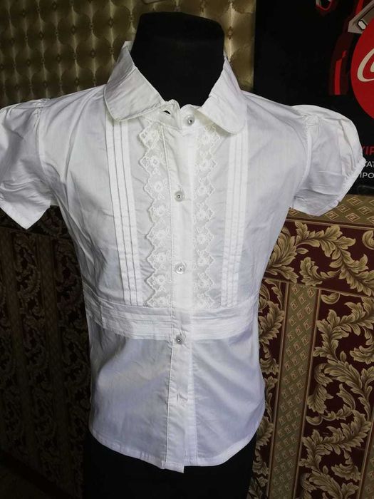 Блузка школьная девочке