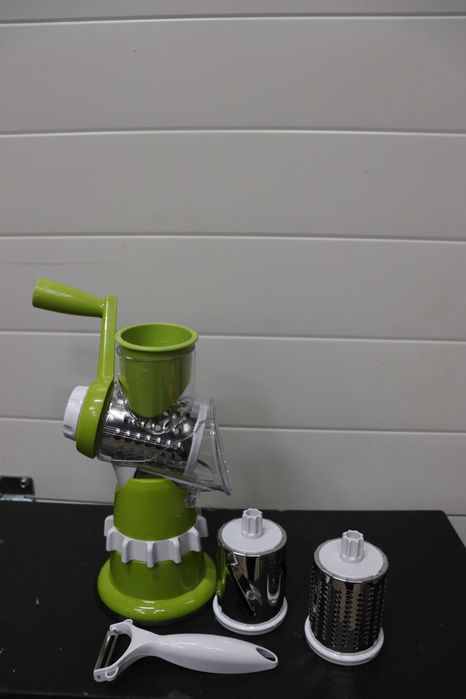 Ротационно ренде, резачка за зеленчуци мандолина, 3 барабанa, ДЕФЕКТ