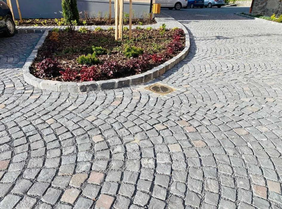 Piatră cubică pavaje elegante | Diverse nuanțe și montaj