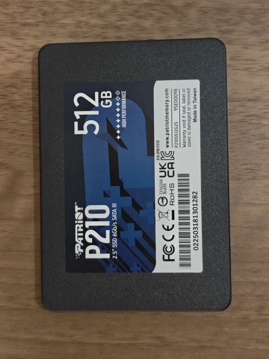 Продается SATA SSD 512GB Patriot P210