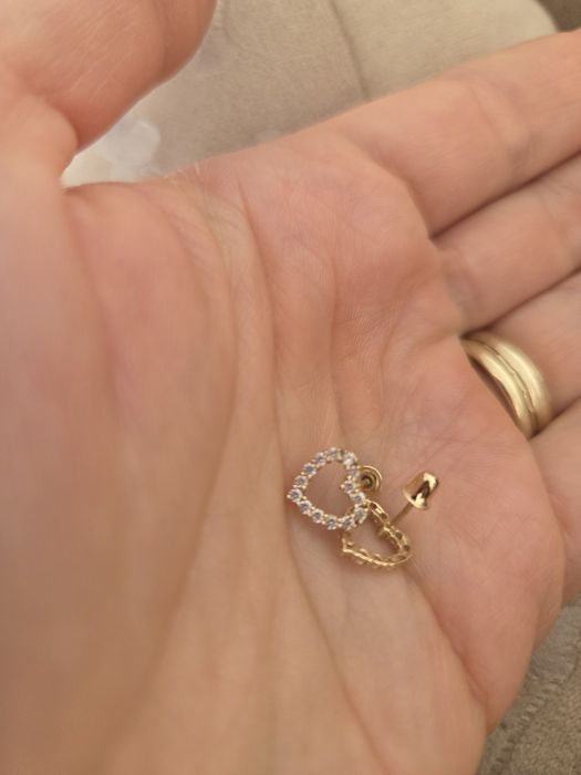 Cercei aur Splendor pt fetite mici!