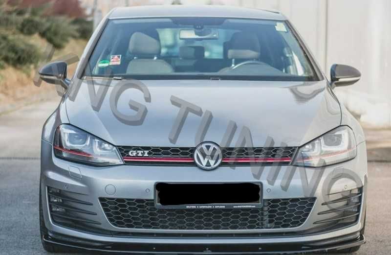 Преден лип спойлер за голф мк7 гти / vw golf mk7 gti lip spoiler / добавка за предна броня / нож