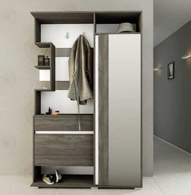 Cuier hol Irim Aspen, Stejar Cafea/Alb (Ofer transport pe Iasi)