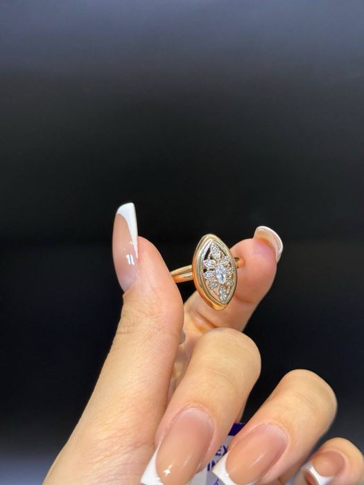 Золото Кольцо Масса: 1,54