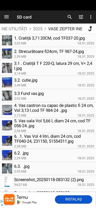 Vase ZEPTER neutilizate nedeconservate