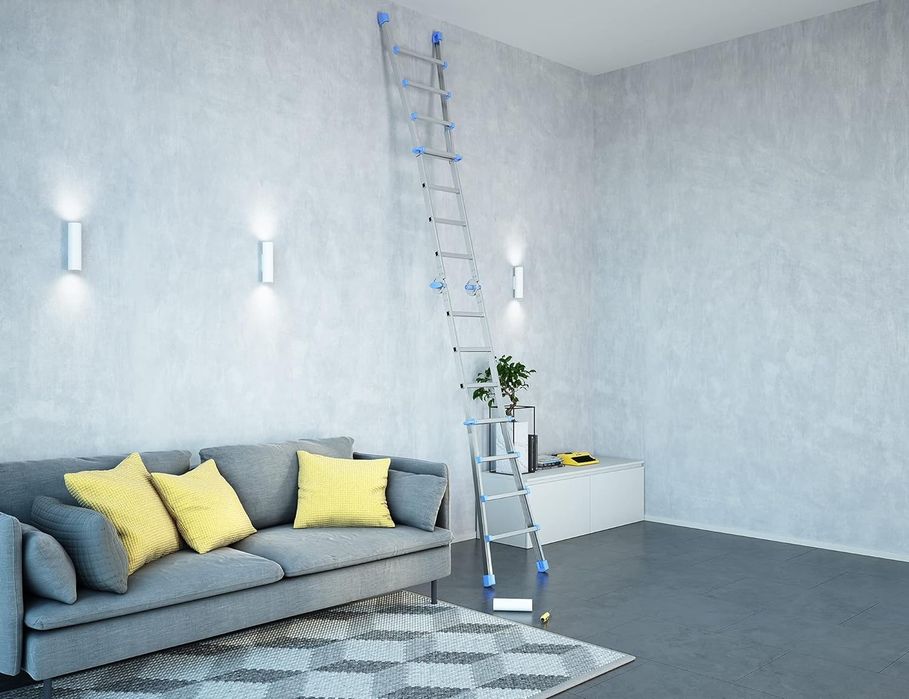 Продавам многофункционална алуминиева стълба Colombo Eiffel 4+4 – Made in Italy