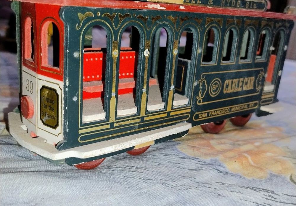 Macheta vintage rară anii 1900, tramvai San Francisco