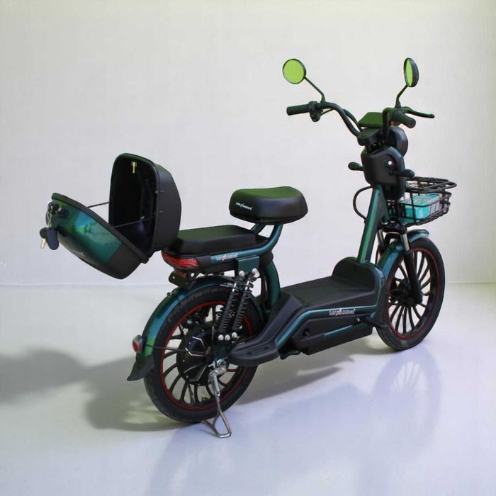 Електрически скутер с педали MaxMotors EBZ 20 1200W/60V/20Ah - GREEN