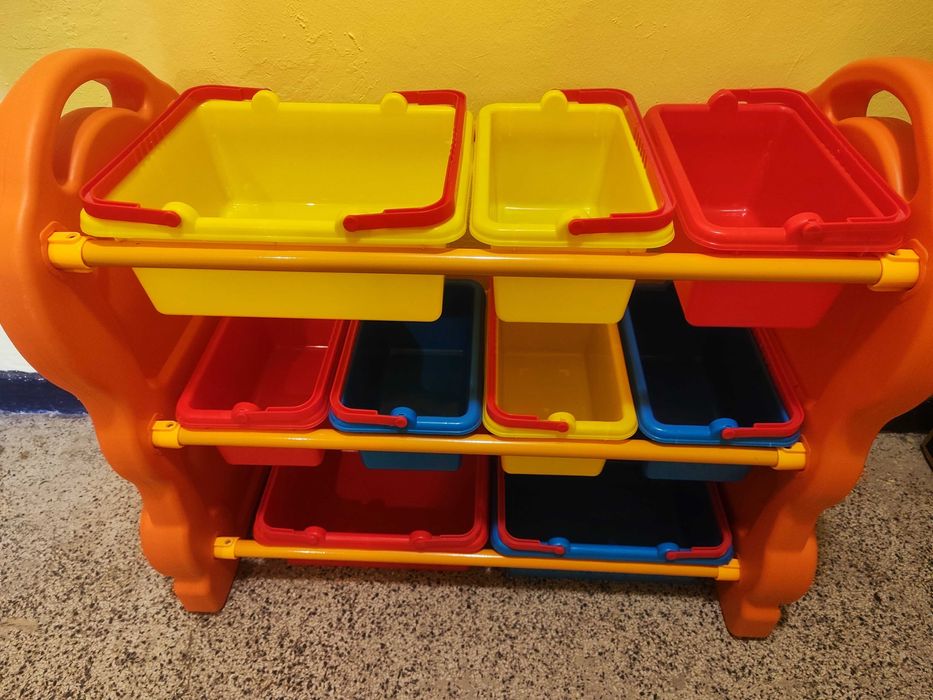 Детски 3-етажен органайзер за играчки