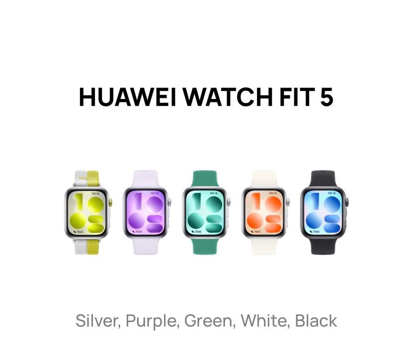 HUAWEI WATCH FIT 5 – нов, неотварян, Black/White