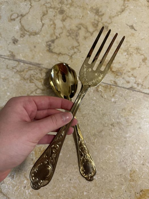 Lingura pentru salata si furculita pentru gratar