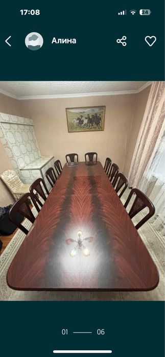 Стол дубовый, Италия