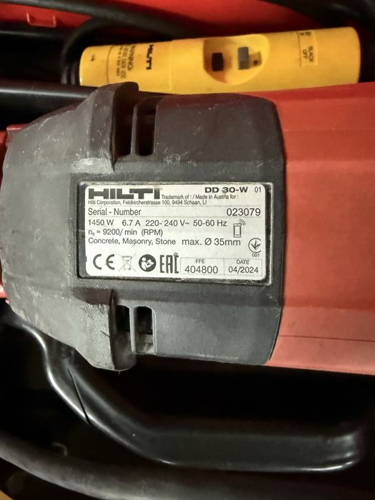 HILTI DD 30 -W машина за диамнтено пробиване