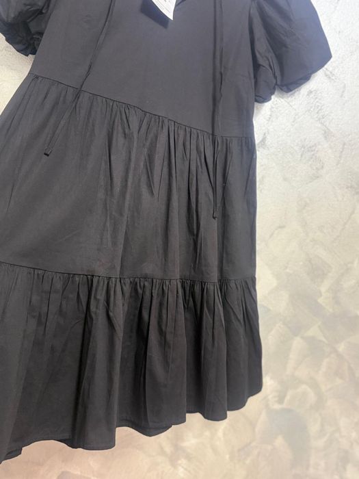 Rochie Sinsay neagră cu mâneci bufante mărimea M nouă cu etichetă