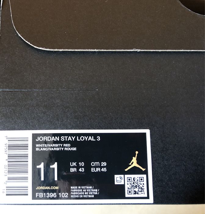 Jordan Stay Loyal 3 ОРИГИНАЛНИ мъжки маратонки - 44,5/28,5см