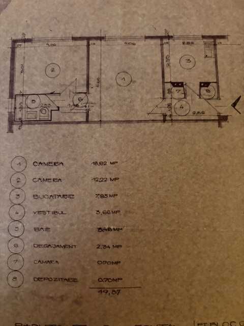 Proprietar, vand apartament 2 camere tip Q, parter, Aleea Calinului