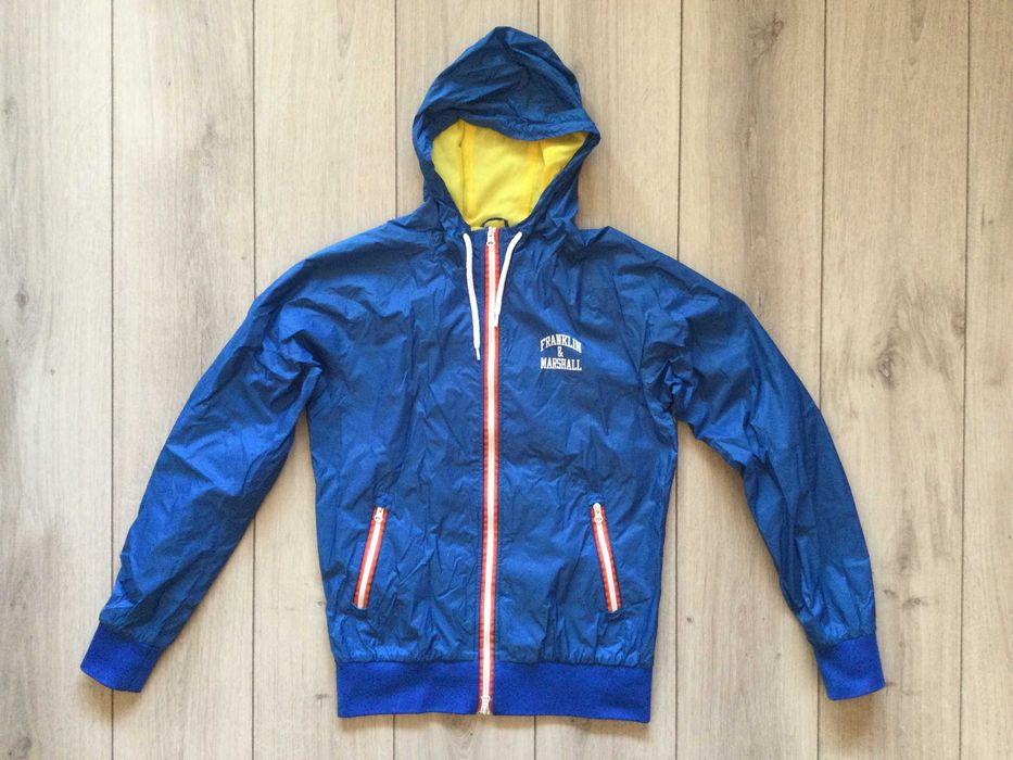 НОВО оригинално синьо яке суичър FRANKLIN MARSHALL размер M от Италия