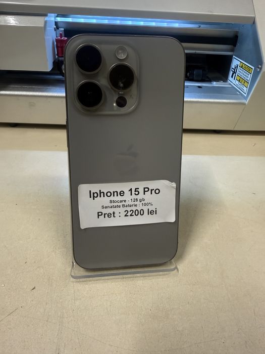 Iphone 15 pro / 128  gb / 100% baterie / garantie