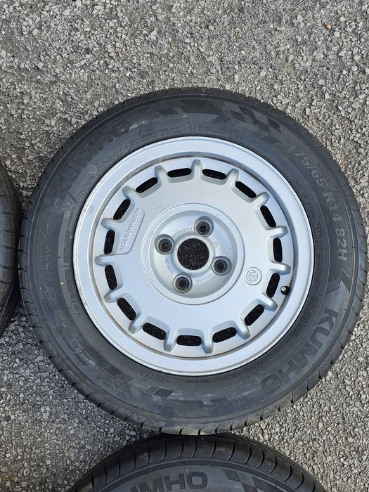 Джанти VW Montreal 14" 4x100 + летни Kumho + зимни Toyo — Golf 2