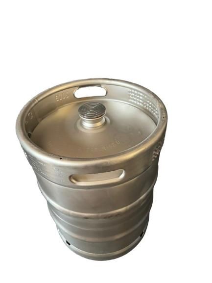 Butoi inox de  bere 50 litri Reconditionat cu dop din inox nou filet