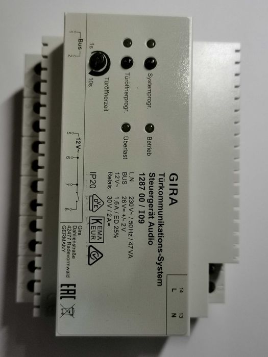 Unitate de control Audio GIRA interfon sursa alimentare interfon