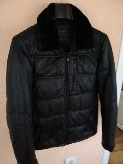 Geaca piele bărbati Zara Man M