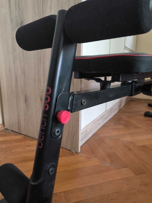 Сгъваема и  регулируема фитнес лежанка Domyos bench 500