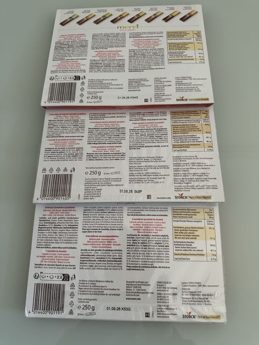 2 x Merci 250 g noi sigilate