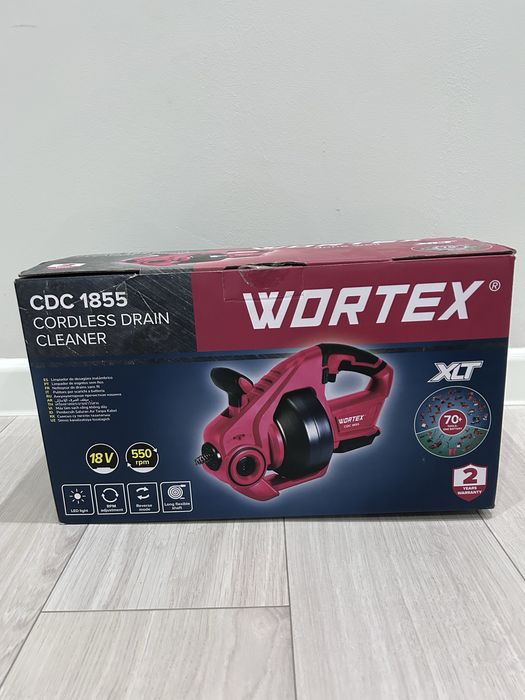 Прочистная машинка WORTEX CDC 1855 с аккумулятором