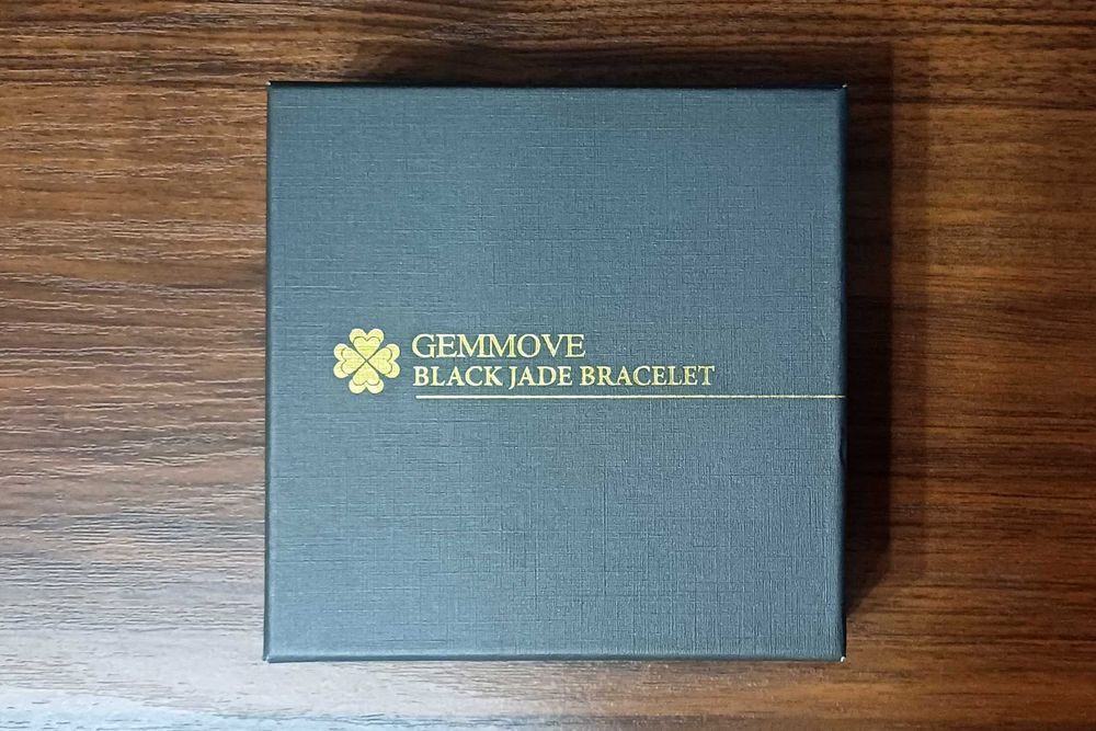 Браслет из черного магнетического нефрита GEMMOVE