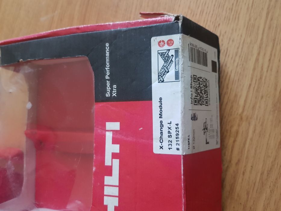 Carota hilti 132 x change