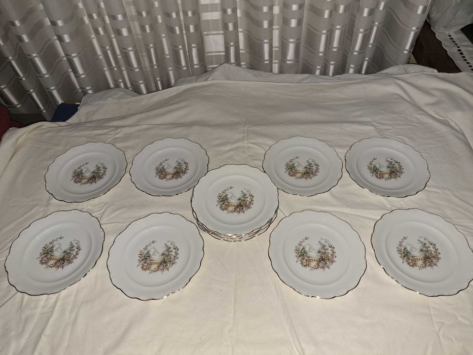 set de masa serviciu farfurii portelan Bavaria 12 persoane