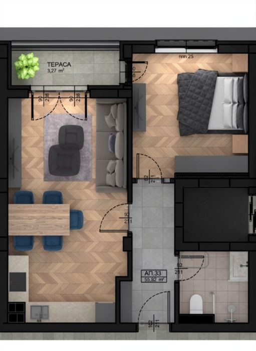 Продава се Двустаен апартамент в Пловдив, Христо Смирненски - 66 кв.м за 1508 €/кв.м - Снимка #2