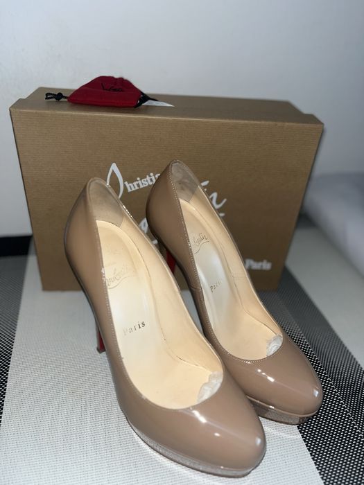 Christian Louboutin Nude Patent Pumps