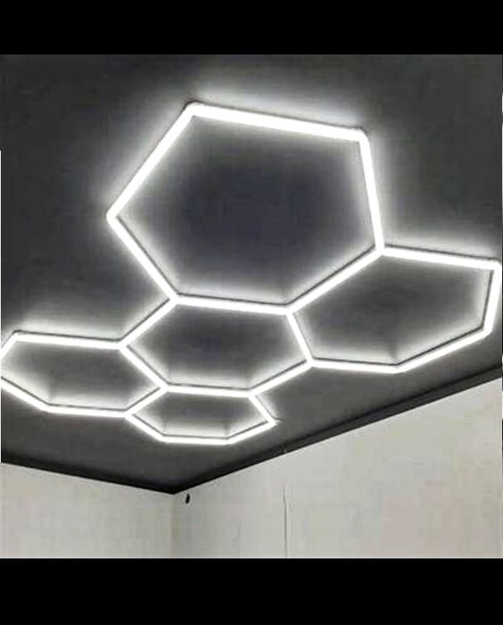 Lumini Led Modulare Hexagon Honeycomb 192W Lumina 6500K  243 x 166cm