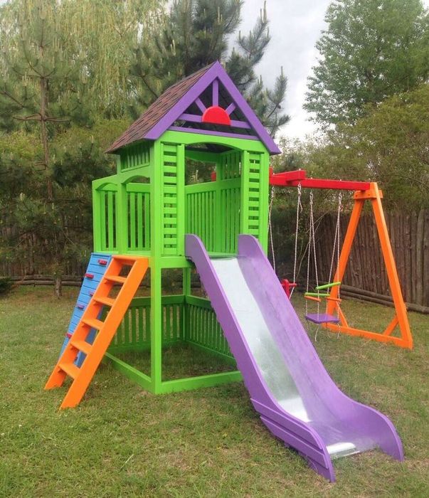 Площадки детские. Деревянный, игровой: для дома и улицы Дом