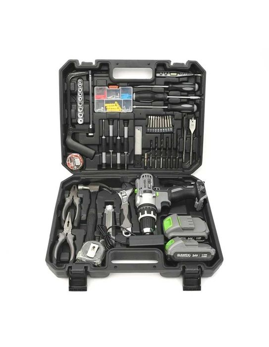 Акумулаторен ударен винтоверт с две батерии HAWEK