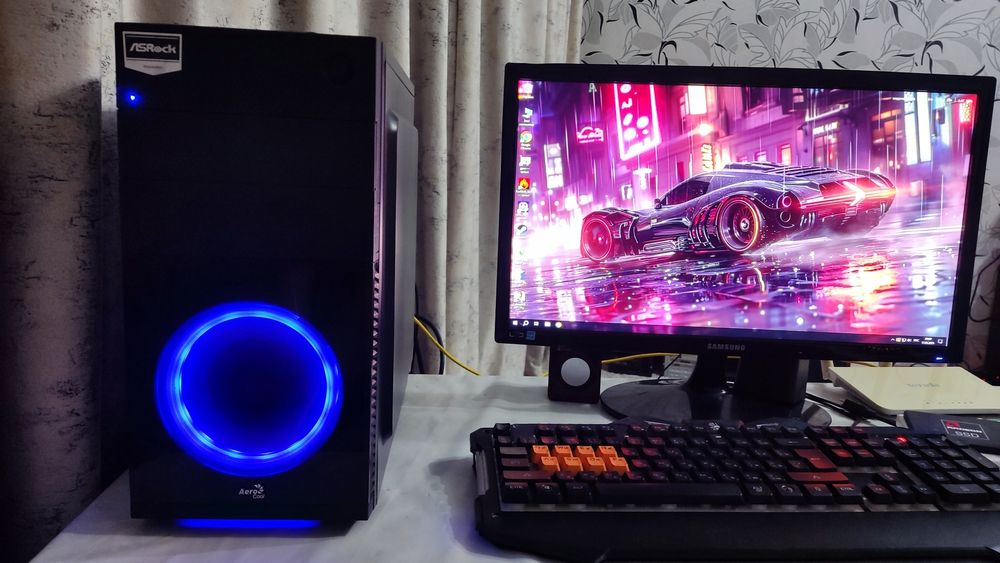 Игровой компьютер i7-7700t Gtx1060 6Gb(p106-100)Gb LCD22