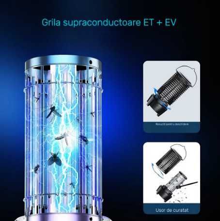 Lampa anti insecte, aparat anti tantari, 10W, tensiune 2000V, 3600mAh