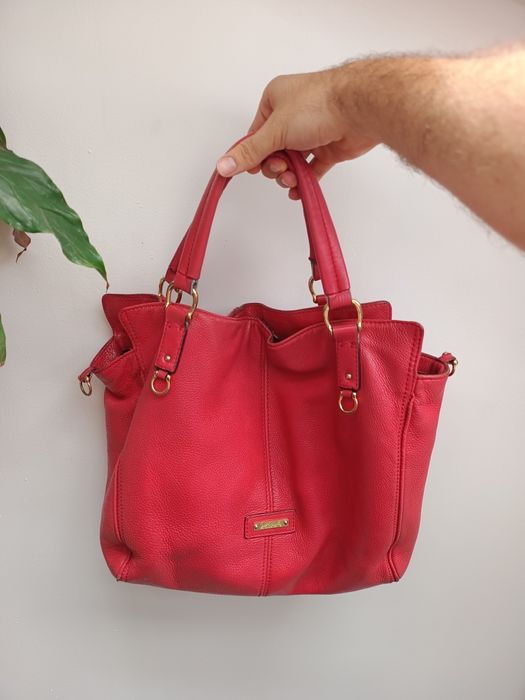 Две качествени дамски чанти от естествена кожа