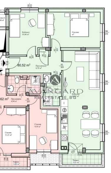 оф.22880 Тристаен в малка сграда/ Прослав
