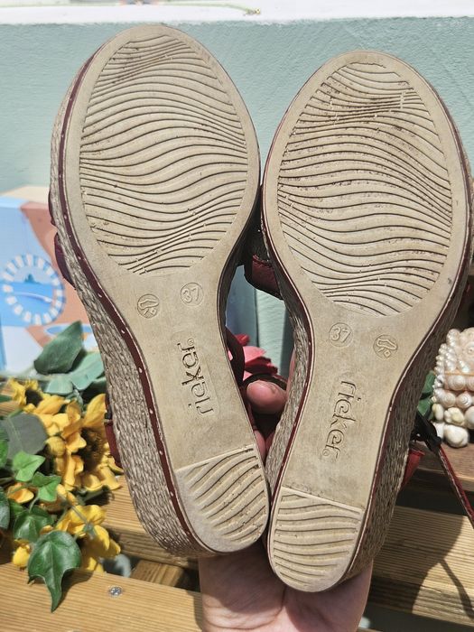 Rieker сандали от кожа N37