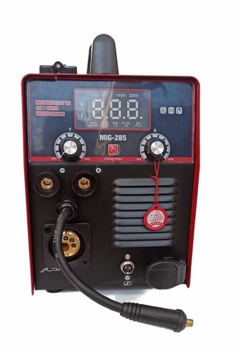 4 в 1, Телоподаващо, електрожен,аргон LIFT TIG 285A, плазма рязане 40А