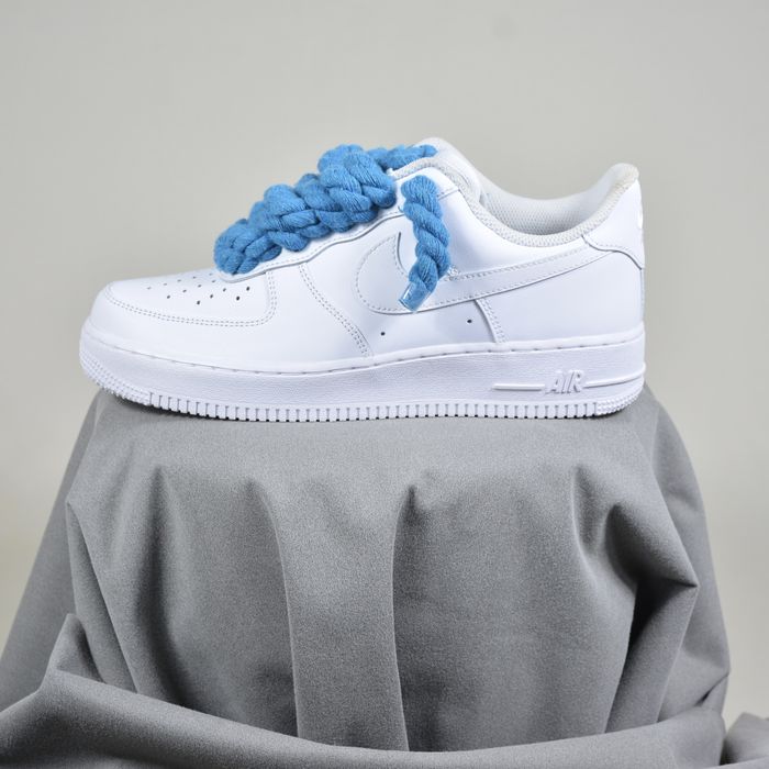 Pantofi Sport Nike Air Force 1 Low Custom Rope Laces Albastru-Original