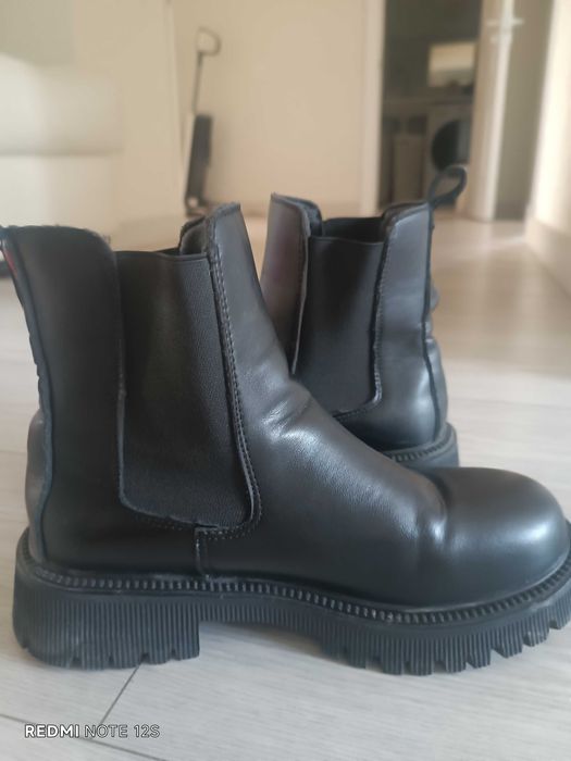 Сапоги женские кожаные