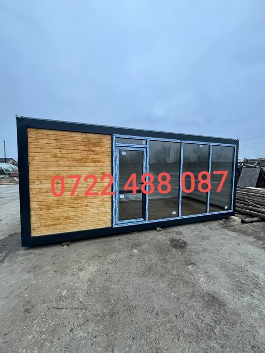 Container modular tip birou,depozitare, sanitar, cabina paza  5 x 2.40