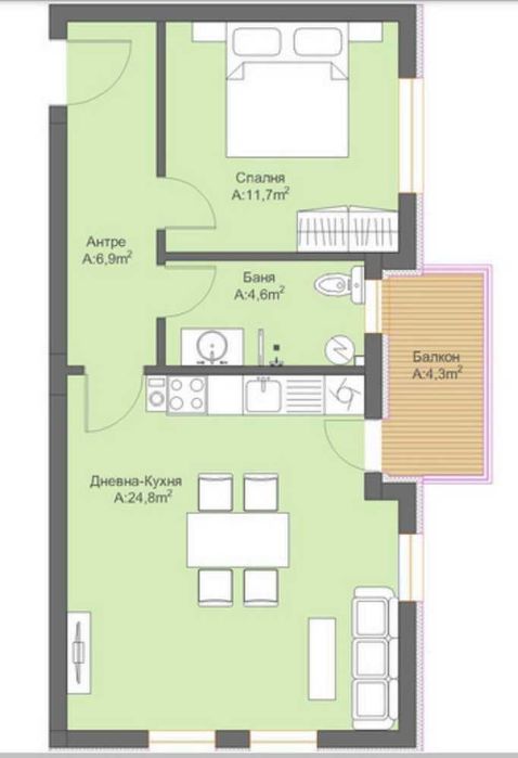 Продава се Тристаен апартамент в Велинград - 99 кв.м за 485 €/кв.м - Снимка #2